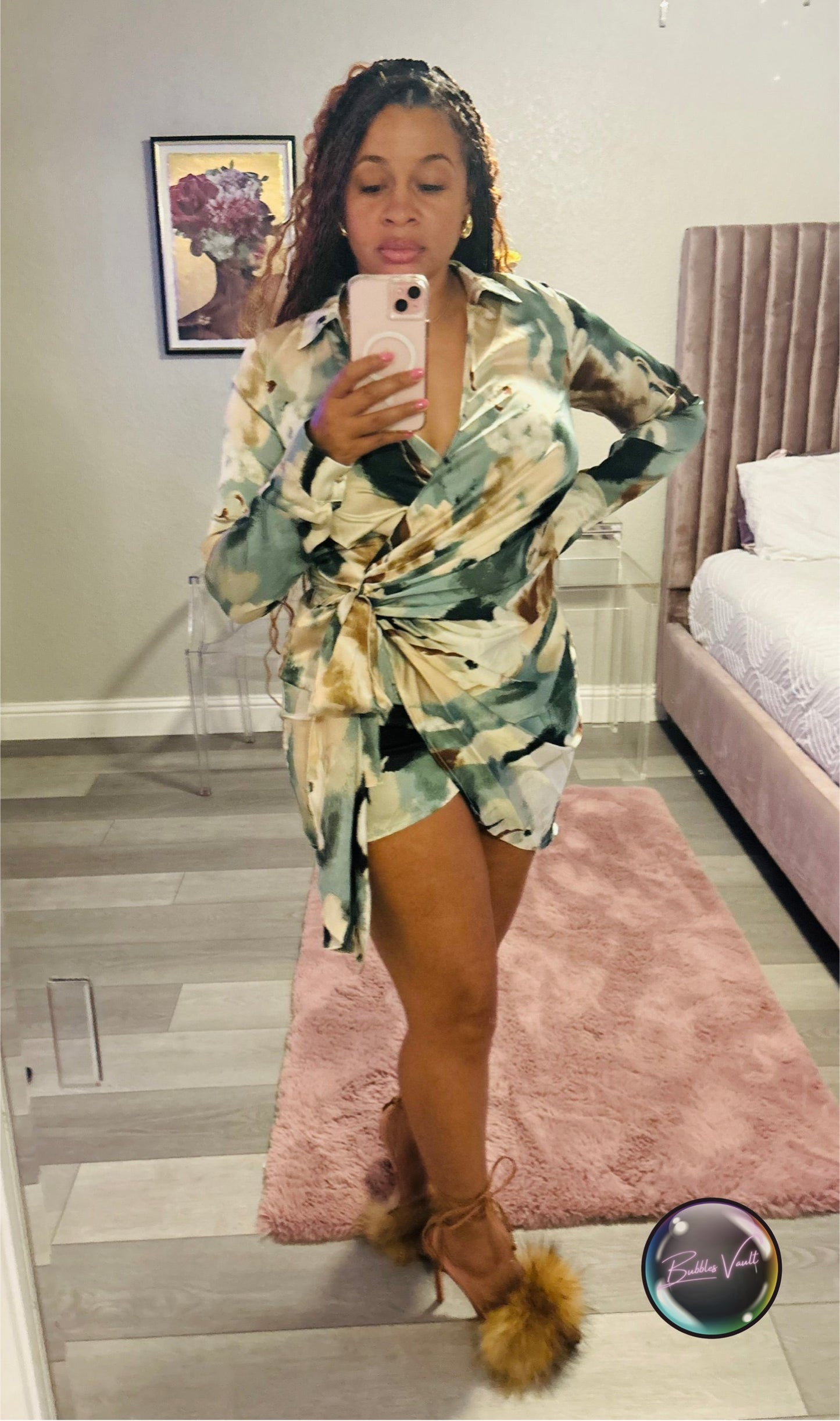 Madrid Wrap Shirt Dress