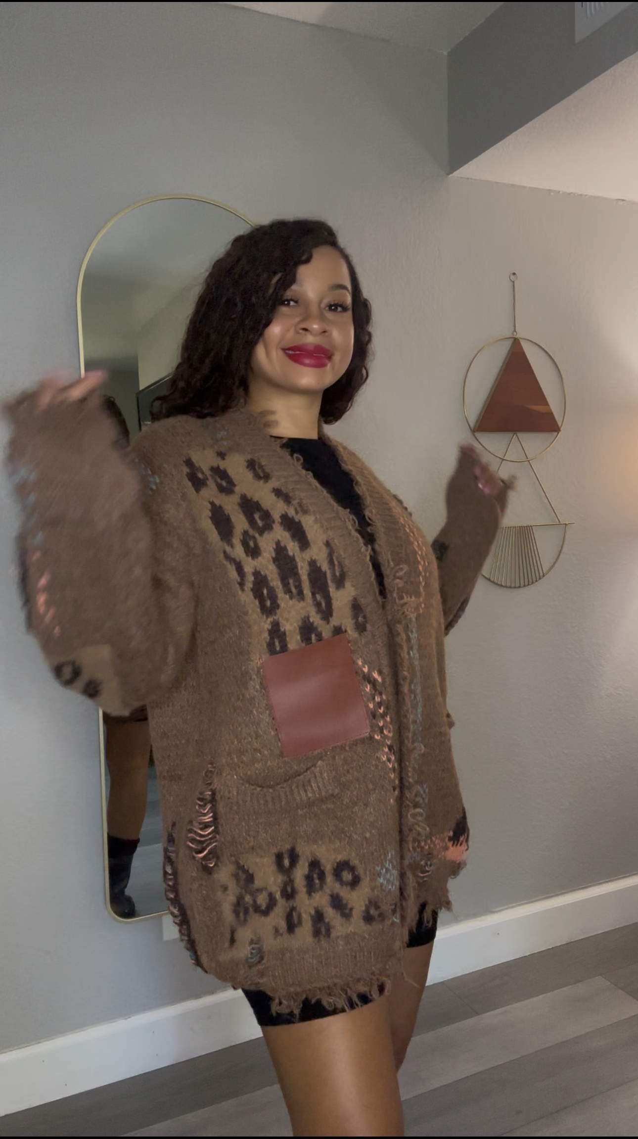 Cheetah knit Sweater