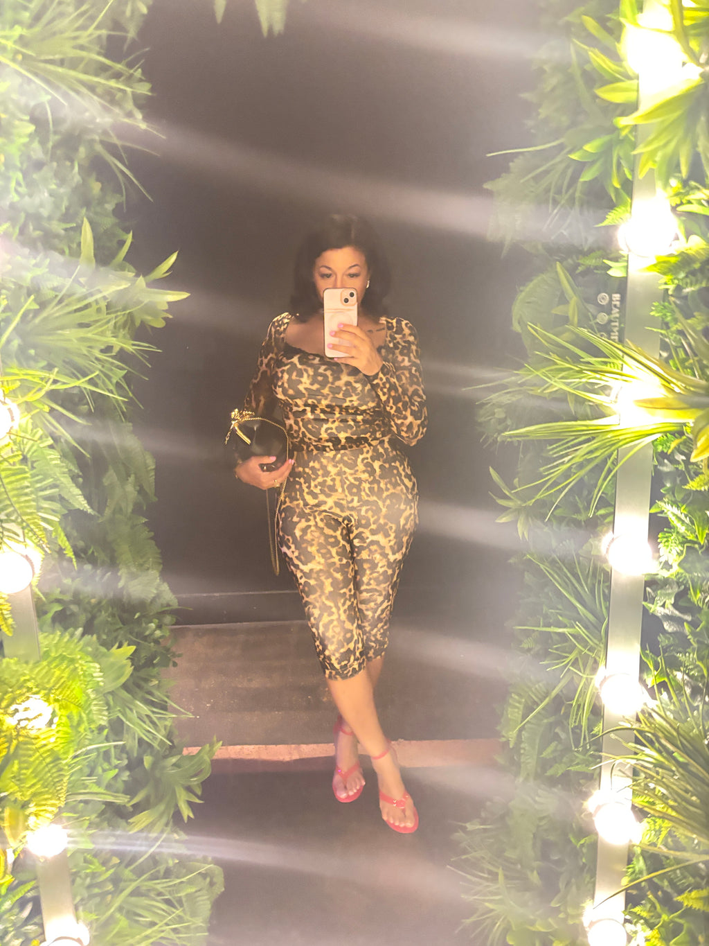 Leopard Print Two-Piece Set