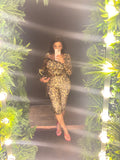 Leopard Print Two-Piece Set