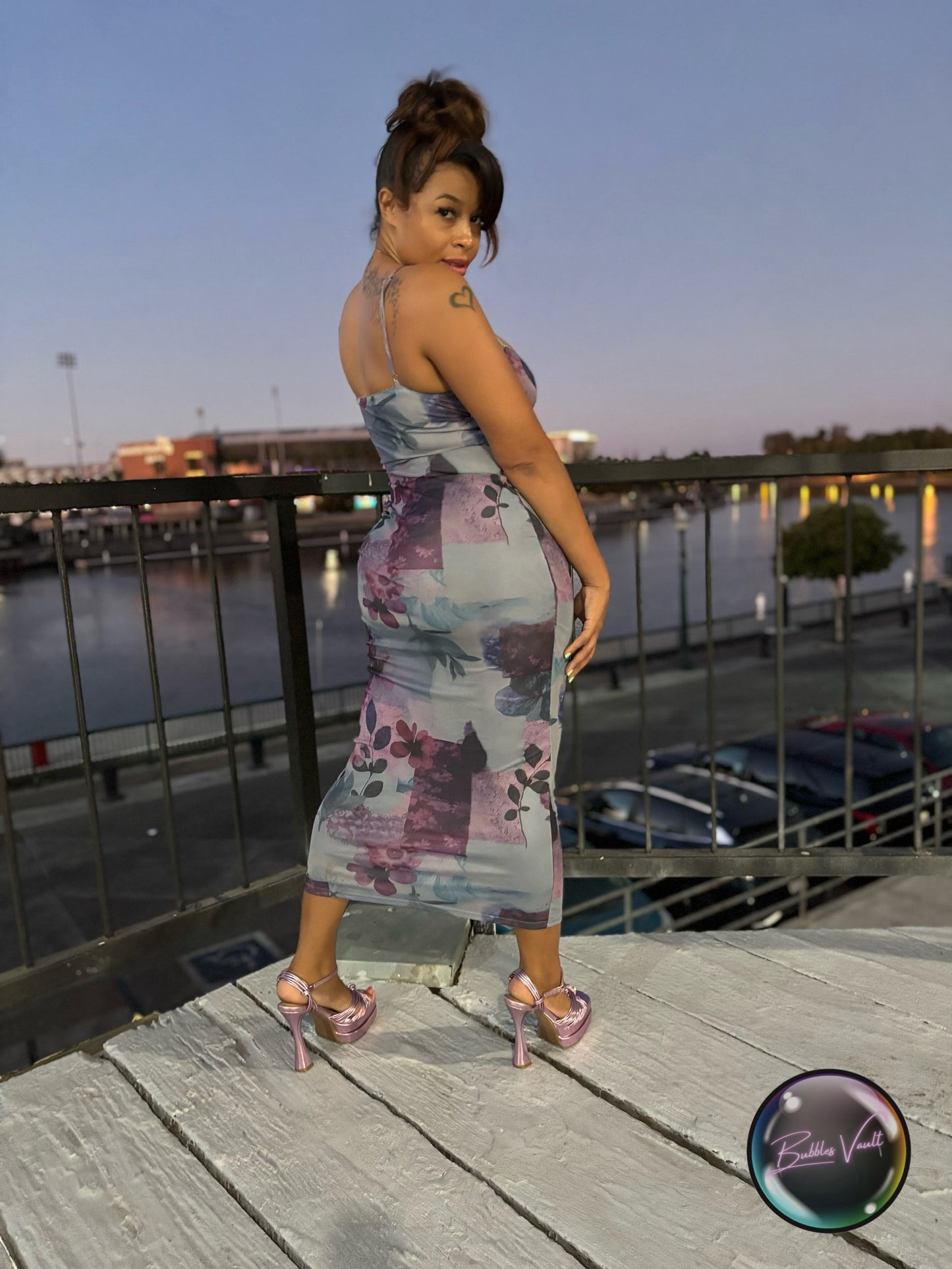 Mesh Maxi Dress