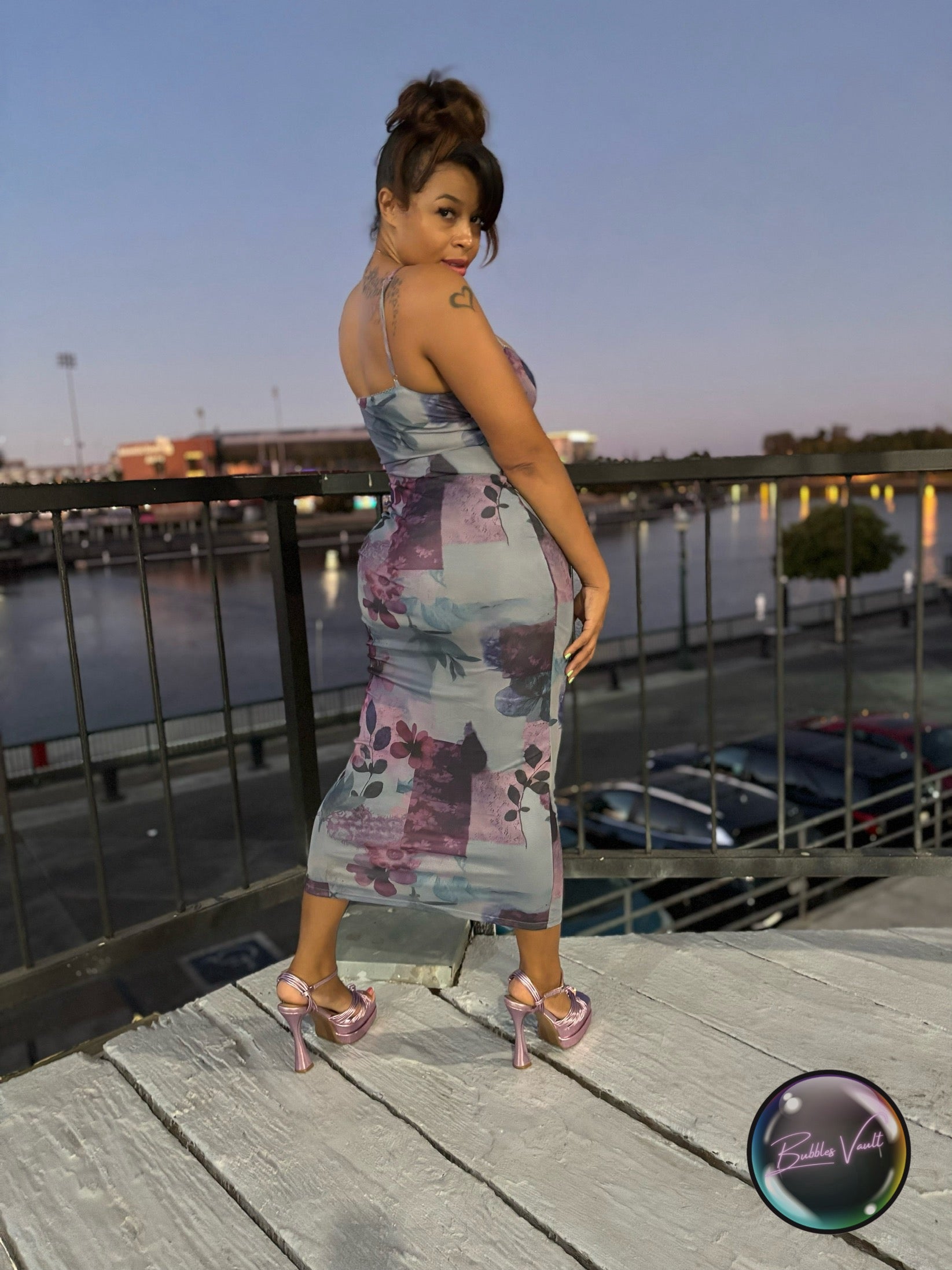 Mesh Maxi Dress