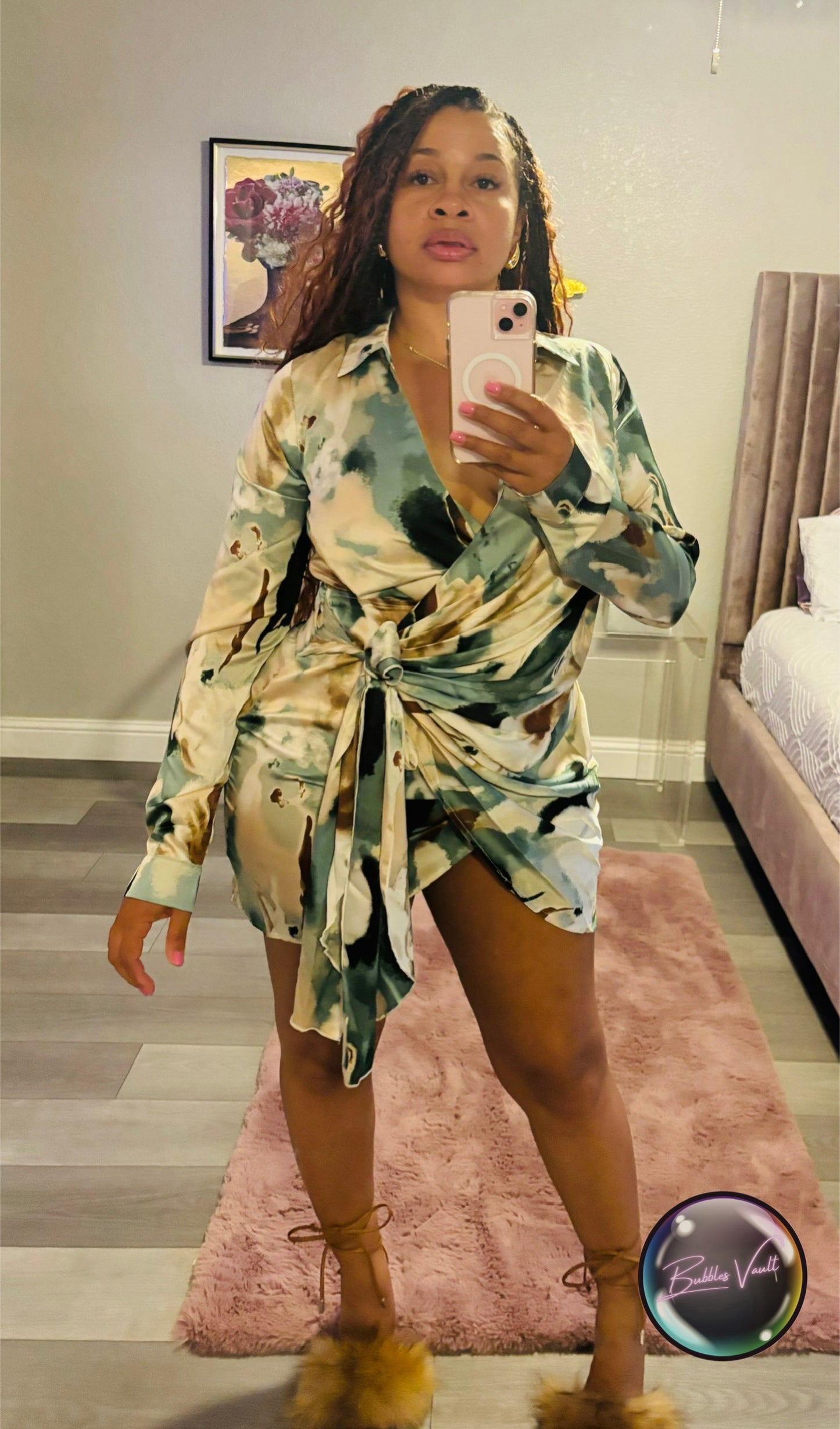Madrid Wrap Shirt Dress