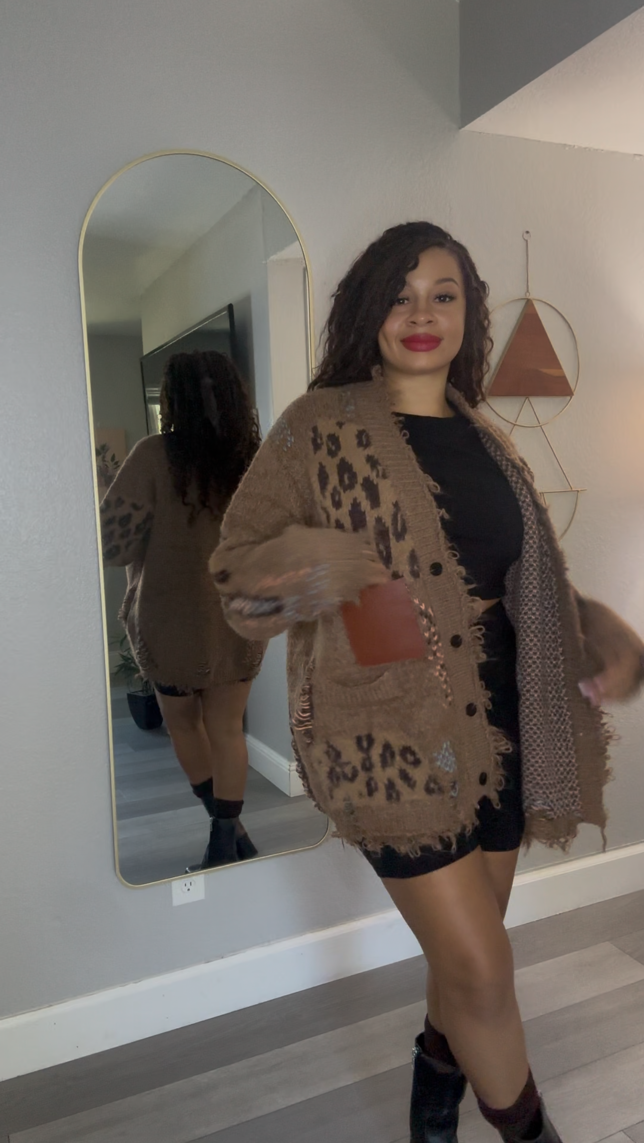 Cheetah knit Sweater