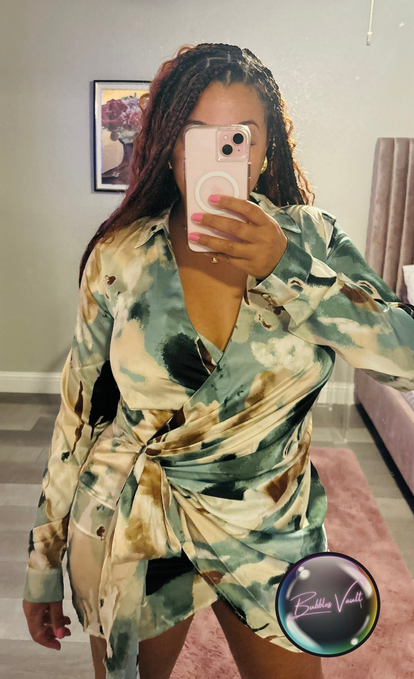 Madrid Wrap Shirt Dress