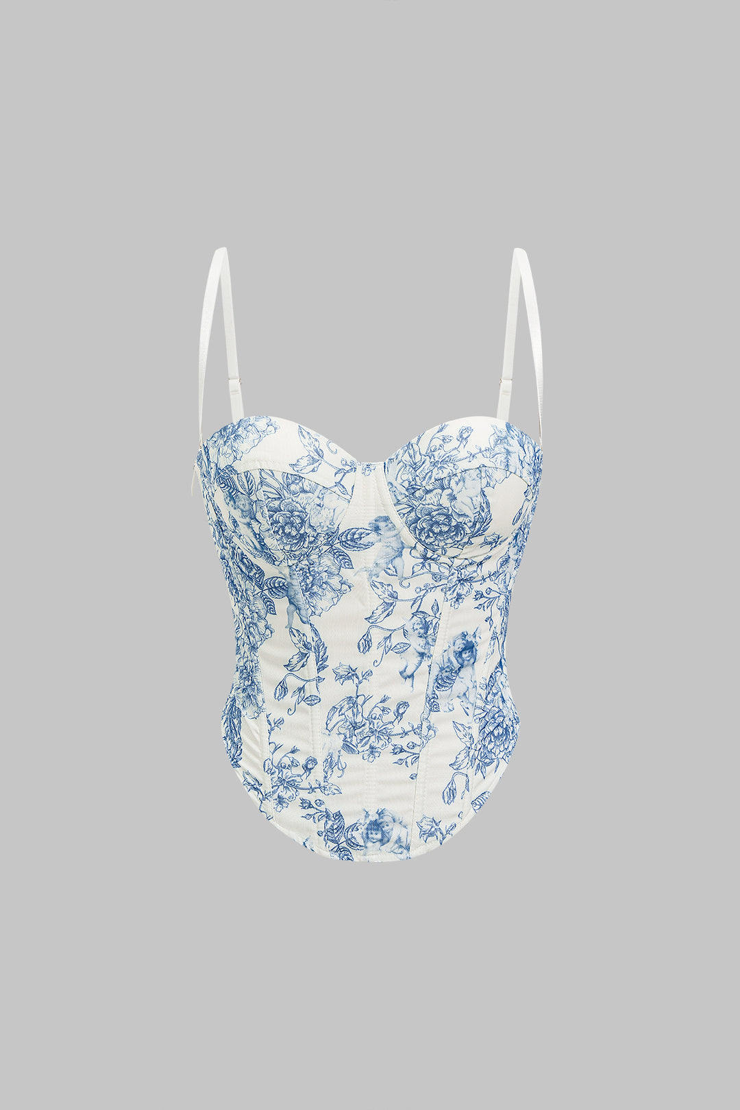 Blue Toile Corset