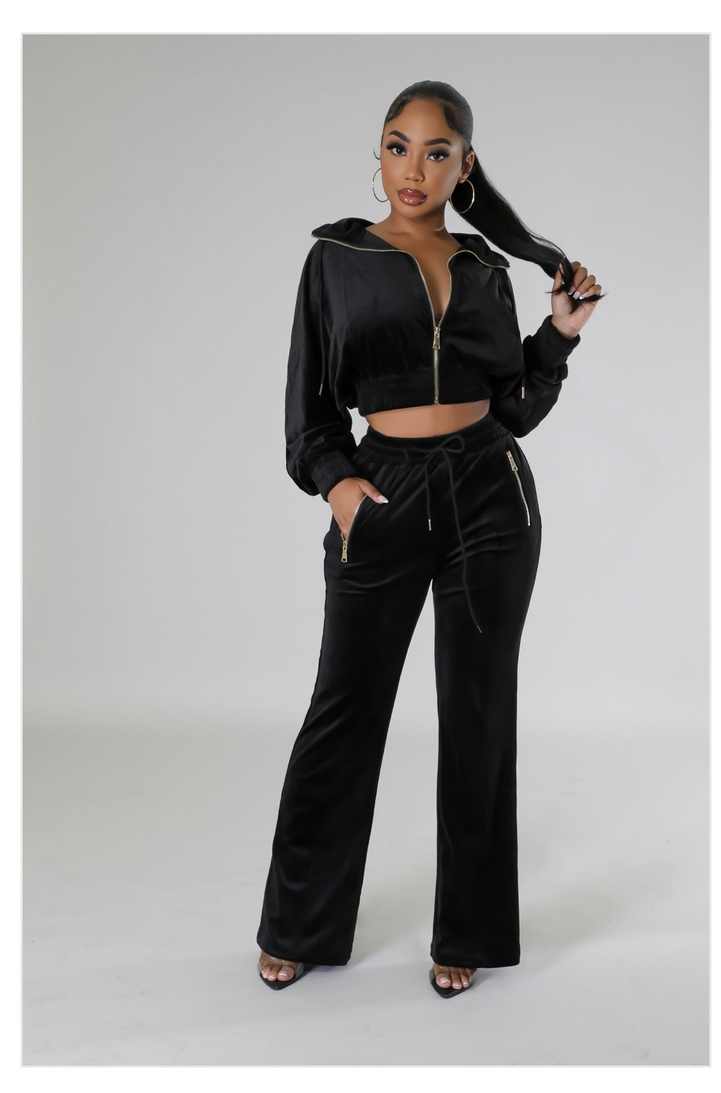 Two Piece Velour Set