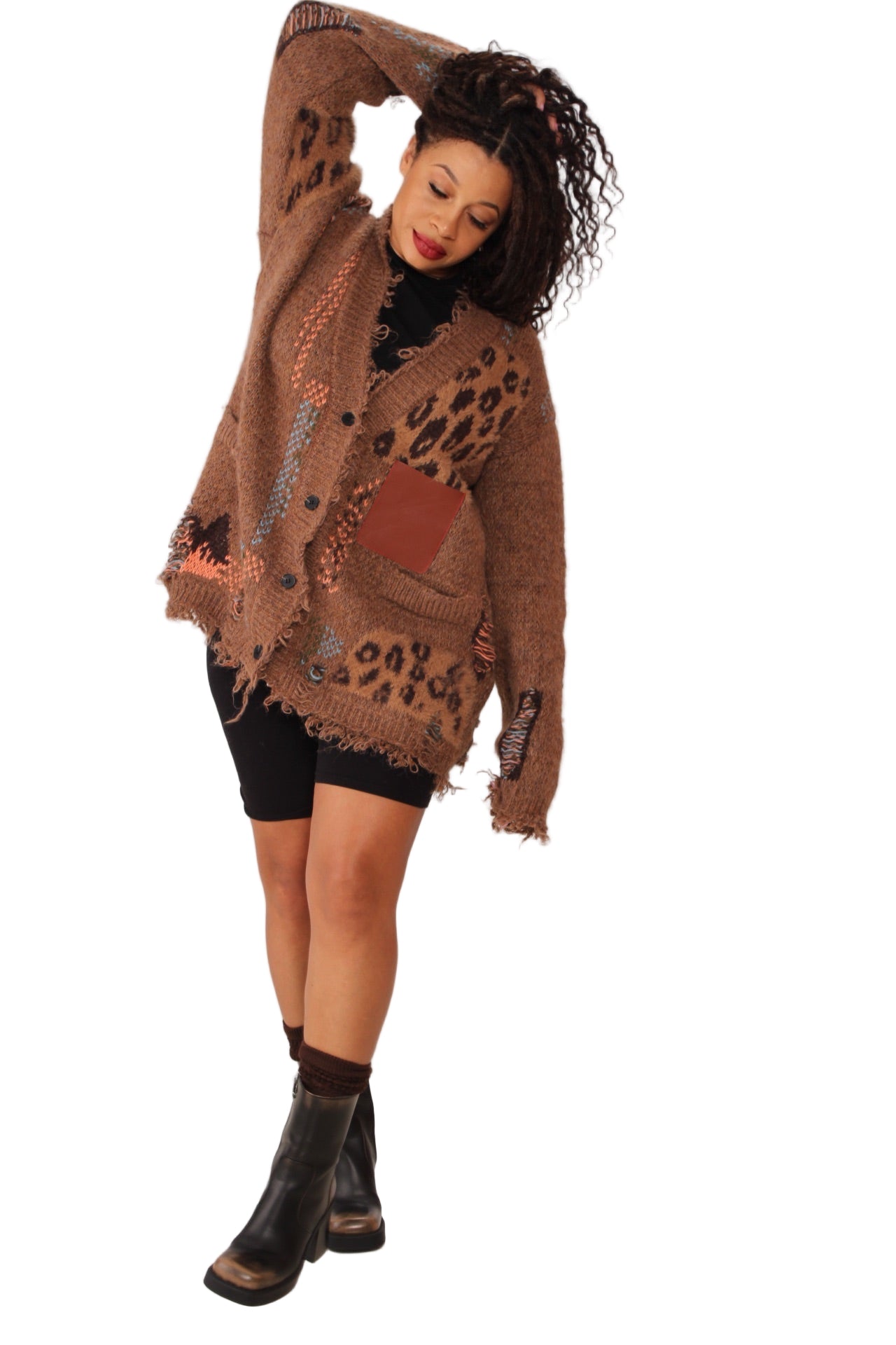 Cheetah knit Sweater