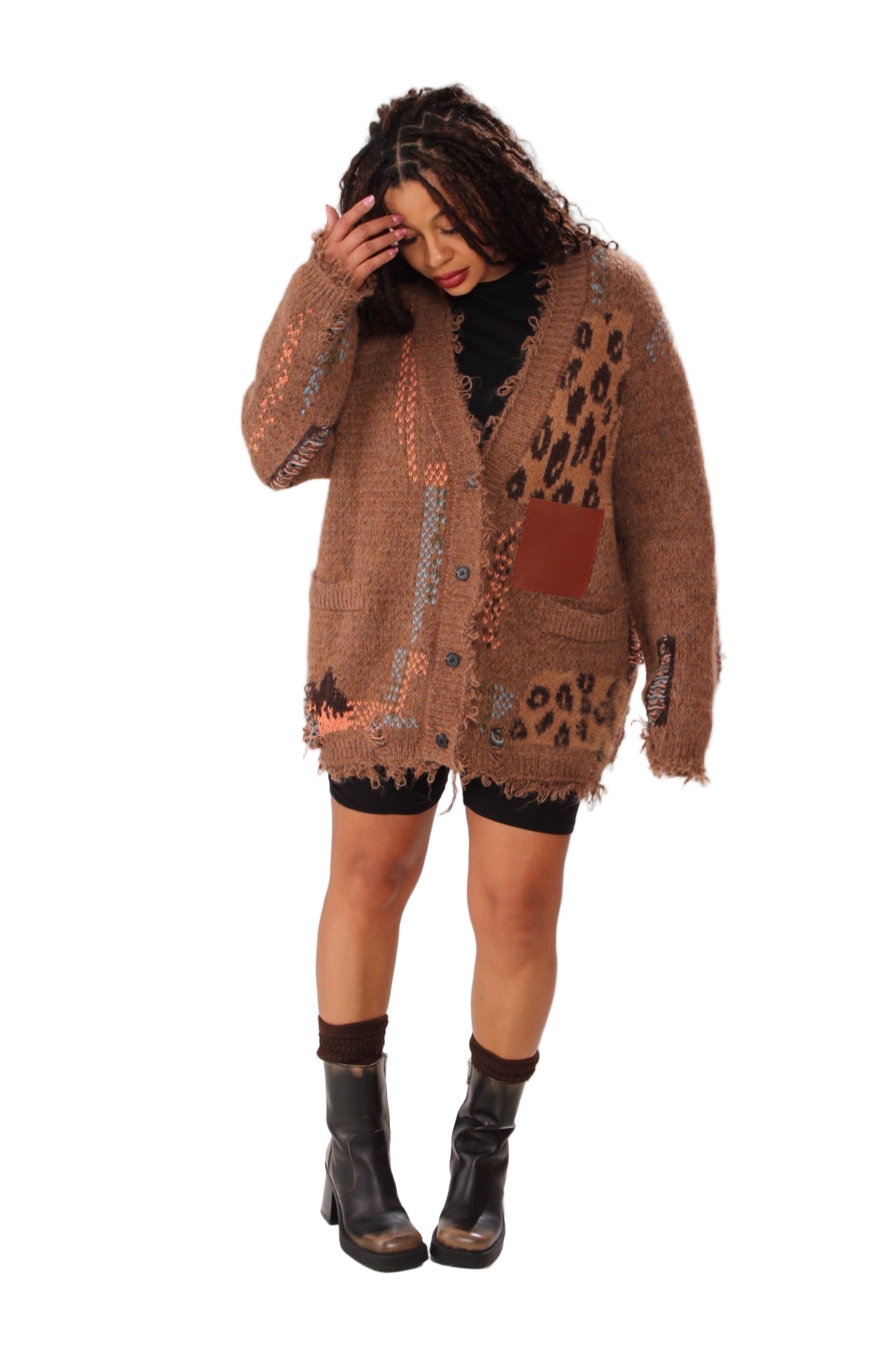 Cheetah knit Sweater