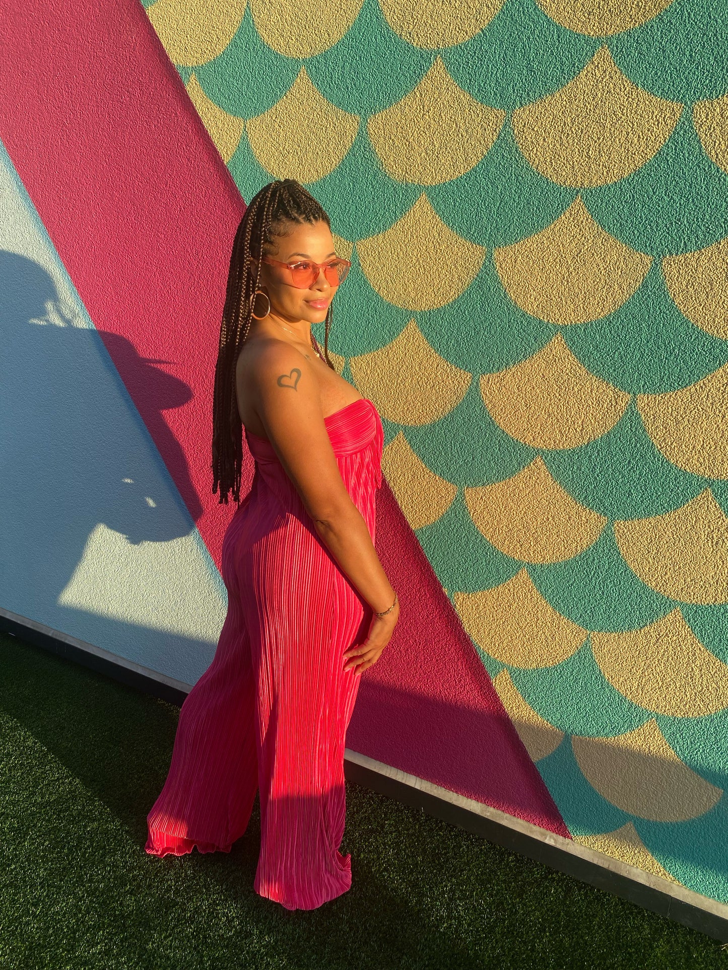 Pretty In Pink Jumpsuit