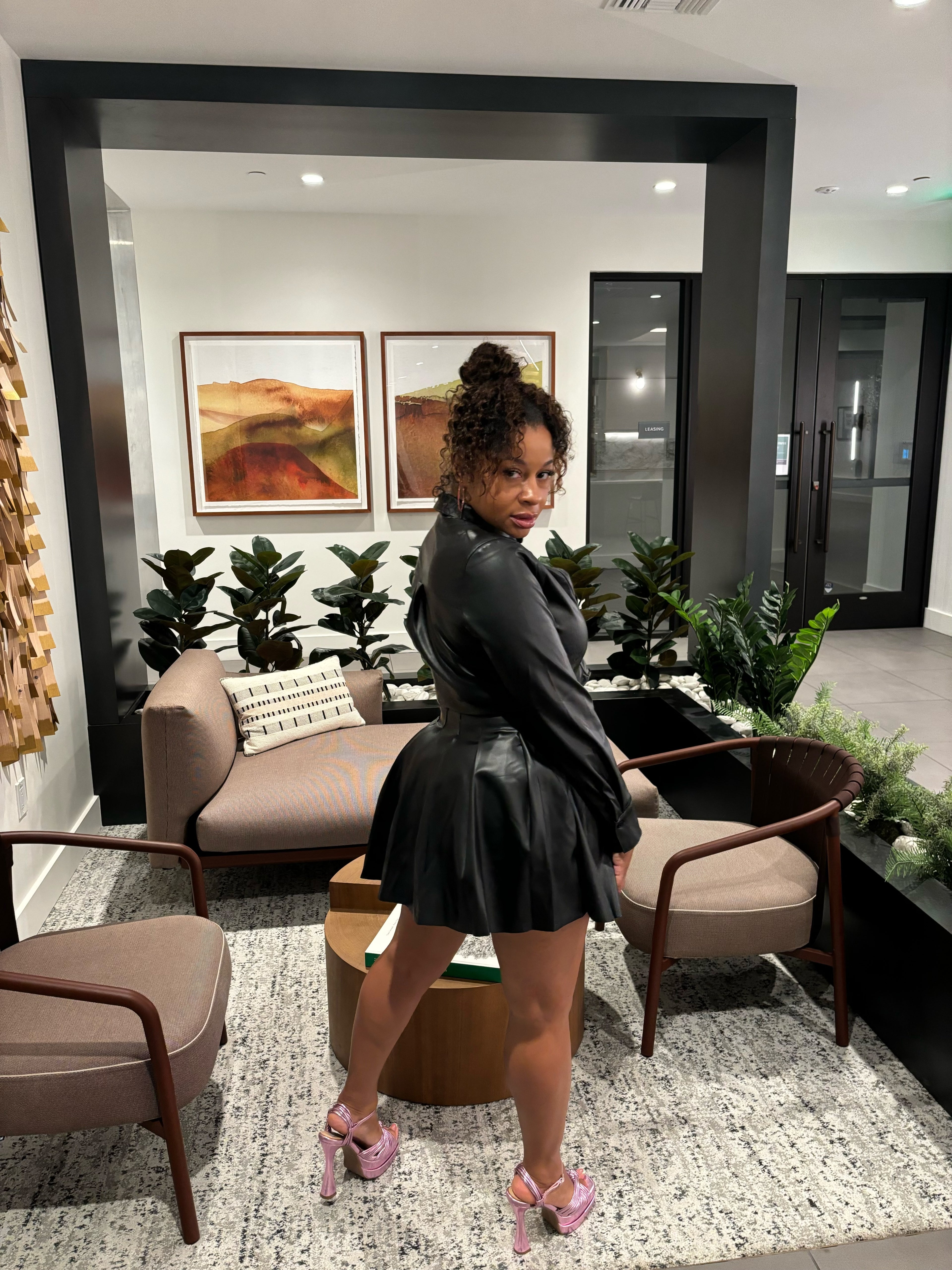 Pleaded Skirt Set