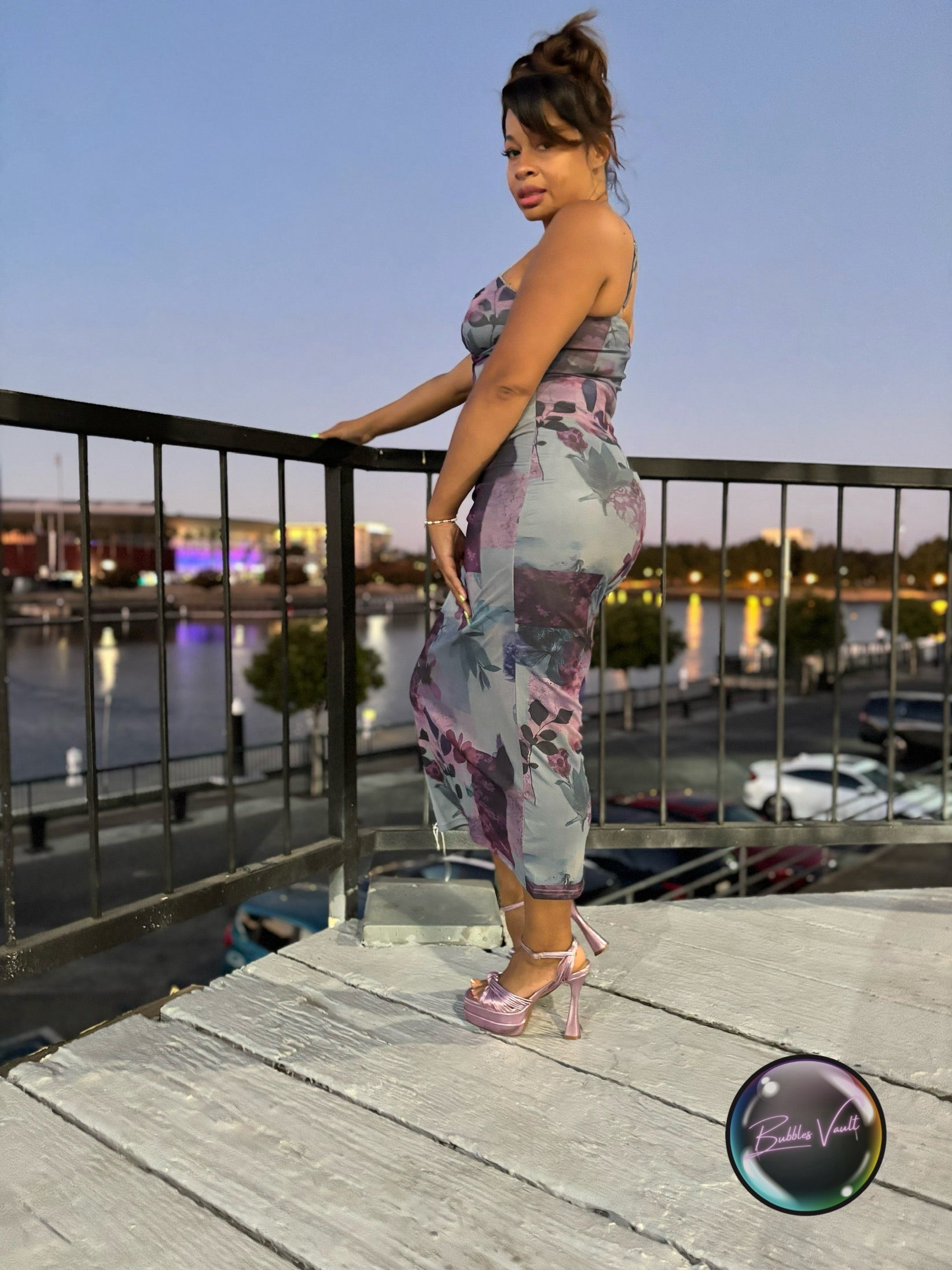 Mesh Maxi Dress