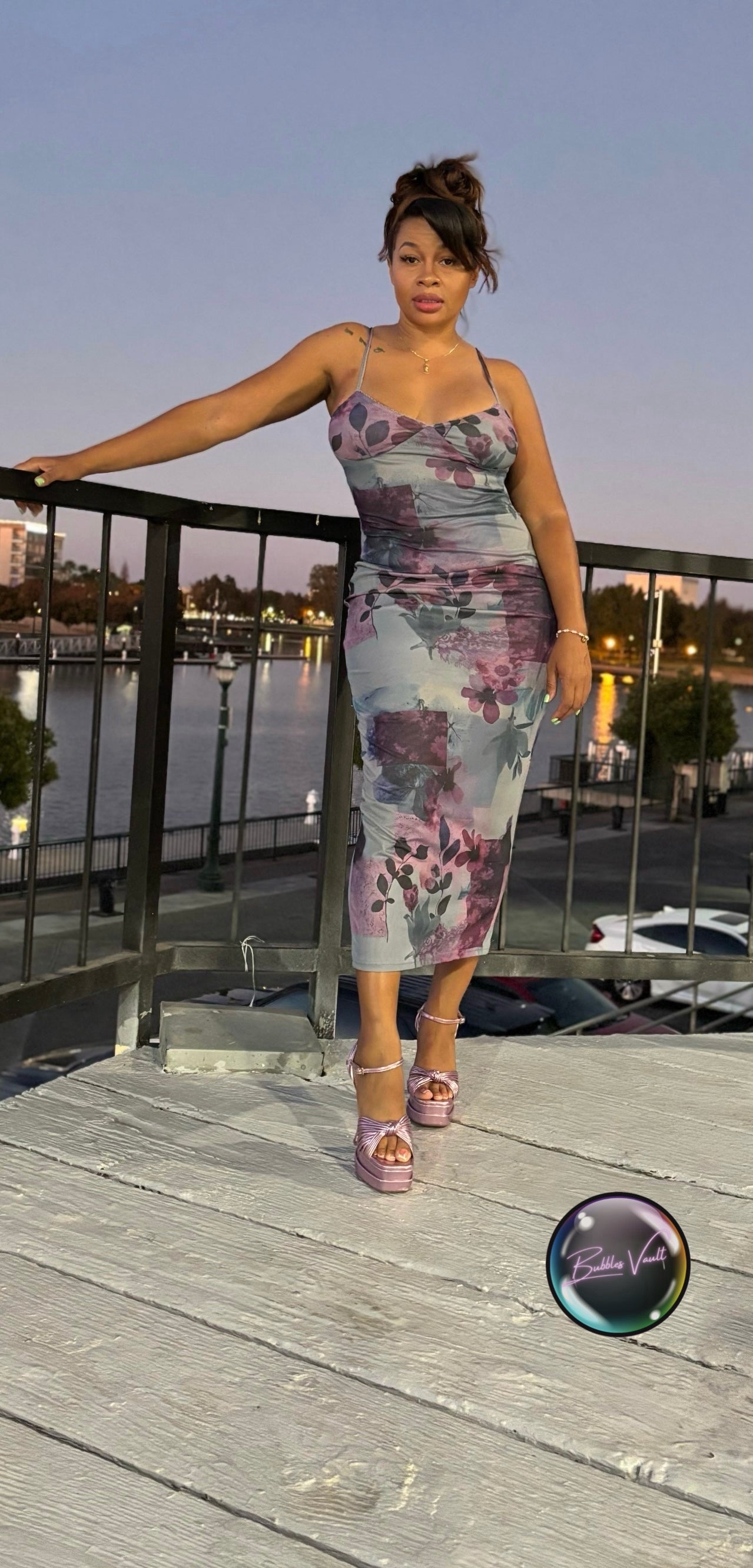 Mesh Maxi Dress