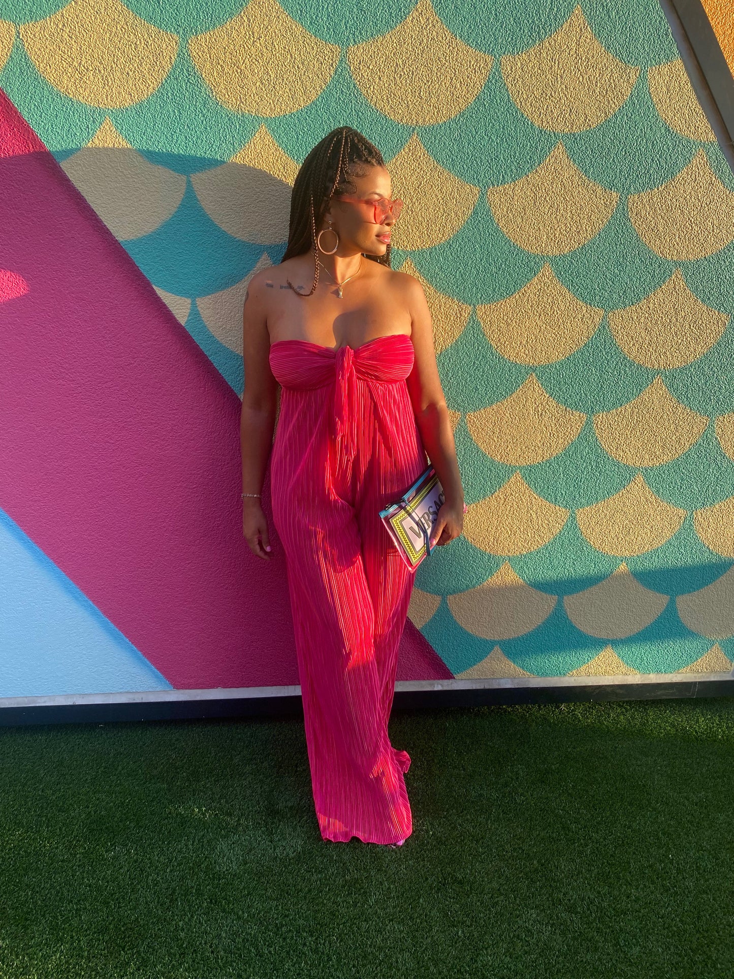 Pretty In Pink Jumpsuit
