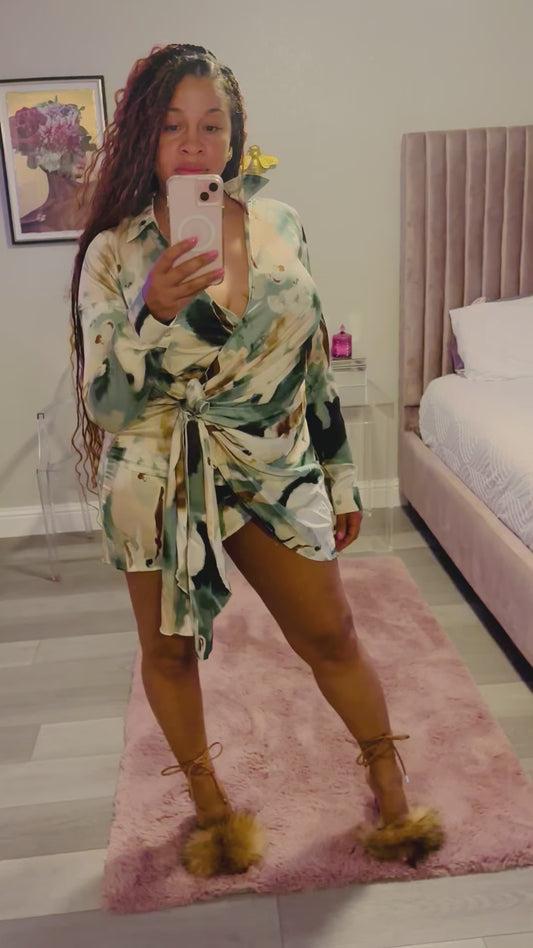 Madrid Wrap Shirt Dress